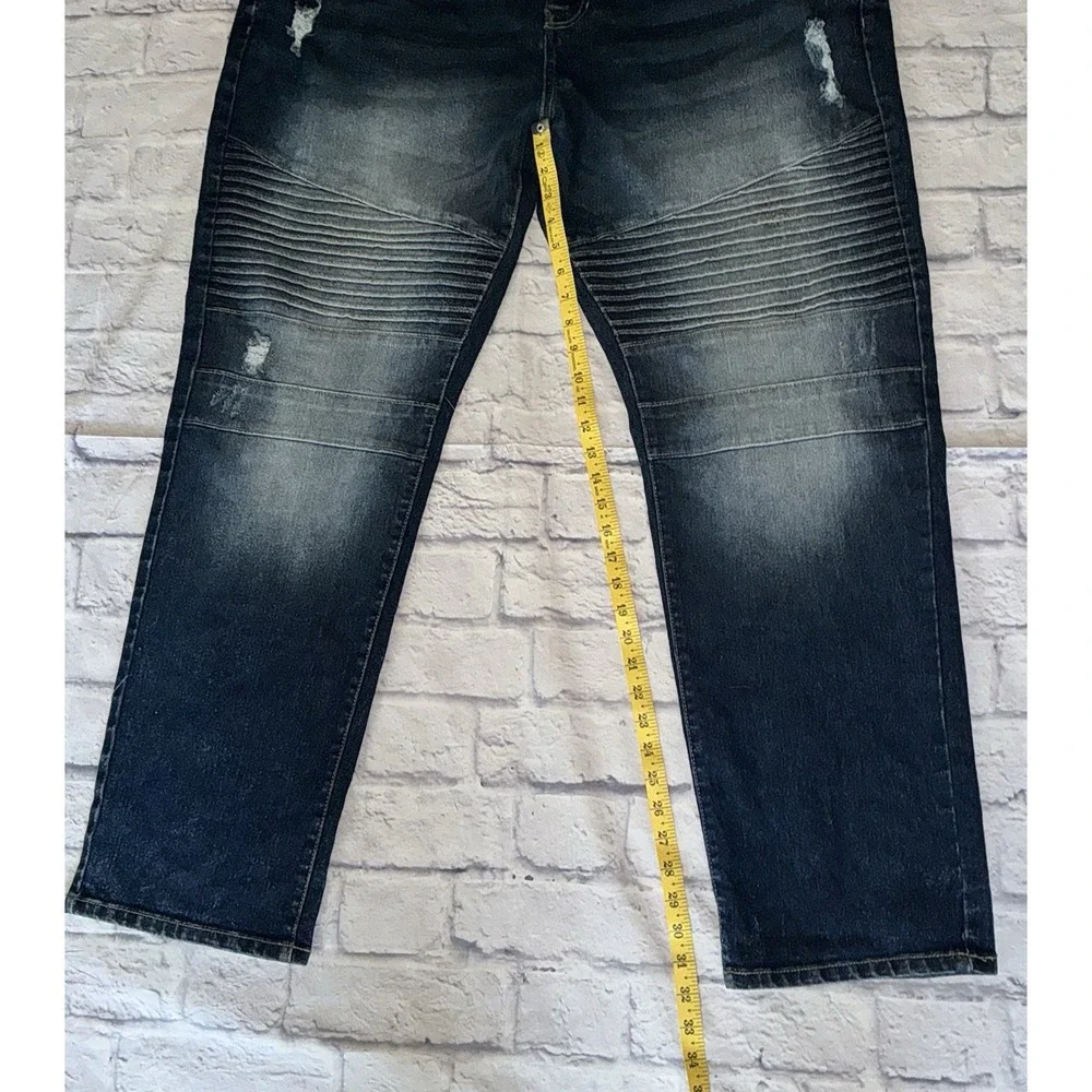 Southpole Distressed Denim Moto Stretch‎ Jeans Mens Size 44x32